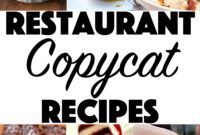 Clone Your Favorite Restaurant Meals At Home