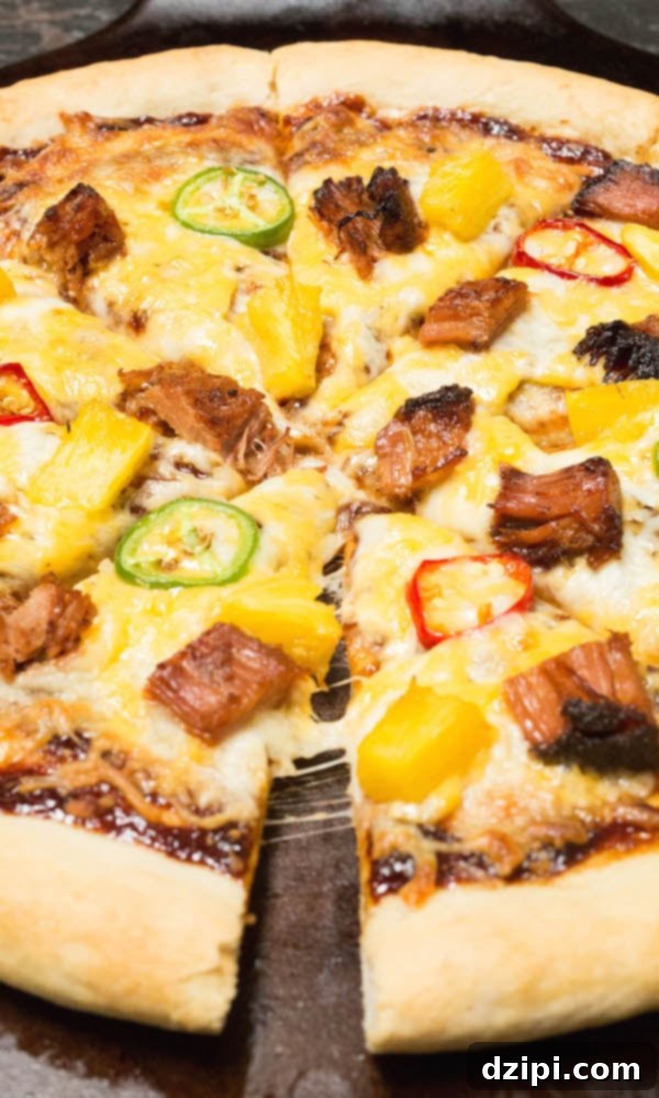 Tropical BBQ Pulled Pork Pizza 1 featured 11955