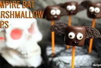 Fang-tastic Marshmallow Bat Pops