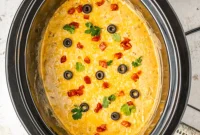 Cheesy Slow Cooker Taco Dip
