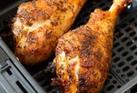 Golden Crispy Air Fryer Turkey Legs