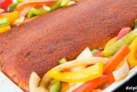 One-Pan Zesty Salmon Fajitas