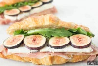 Gourmet Fig Blue Cheese and Prosciutto Croissant Sandwich