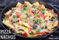 Bonfire Pizza Nacho Skillet