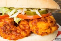 Crispy Nashville Hot Shrimp Po’ Boy