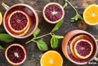 Bright Blood Orange and Meyer Lemon Moscow Mule Delight