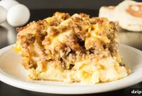 Sausage and Egg English Muffin Casserole