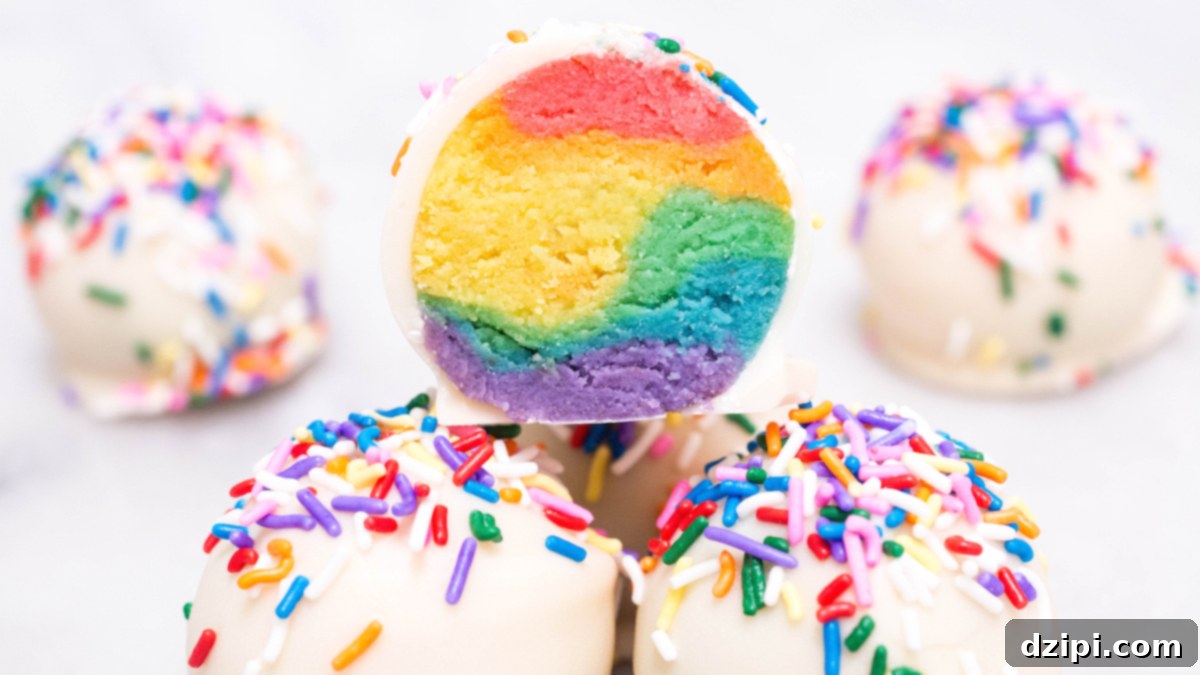 Whimsical Rainbow Cake Truffles 1 featured 7258
