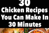 Whip Up 30 Chicken Dinners in 30 Minutes Flat
