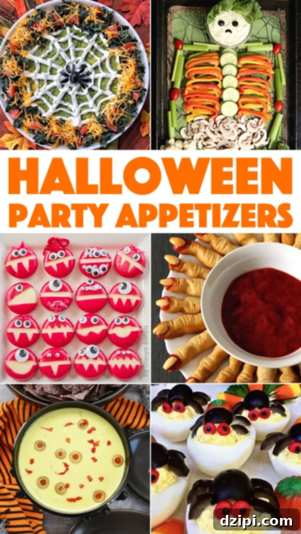 Bewitching Bites 2 Halloween Party Appetizers Spread