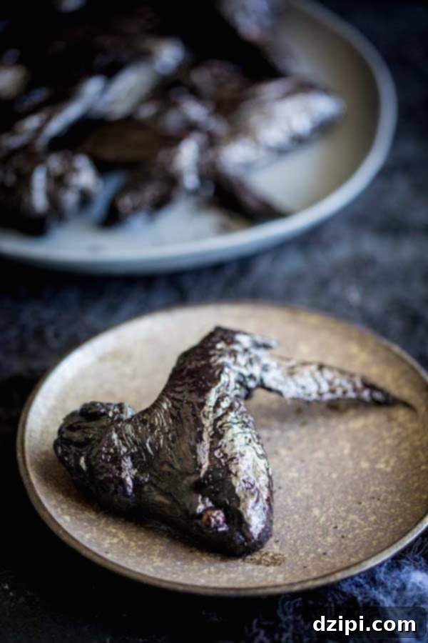 Bewitching Bites 16 Gothic Sweet & Sour Bat Wings - Halloween Party Appetizers