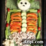 Skeleton Veggie Tray