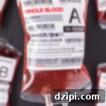 A fake plastic IV bag has been filled with a red punch that resembles blood.