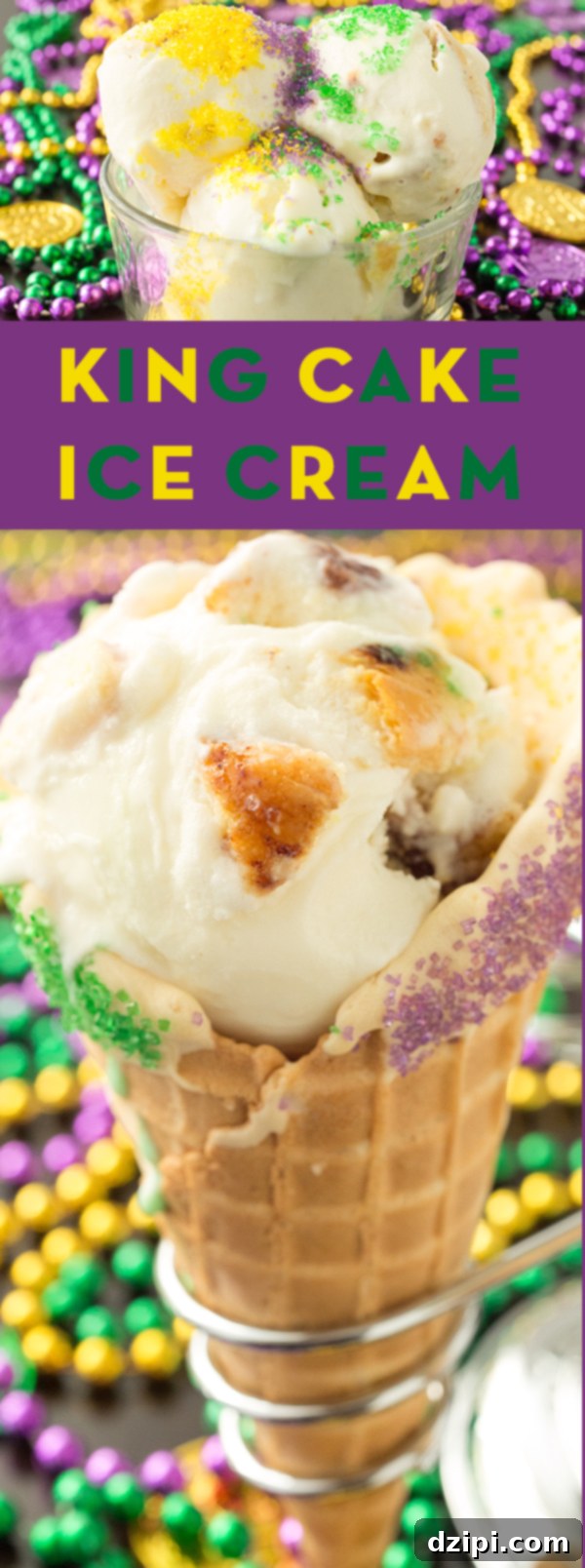 King Cake Ice Cream