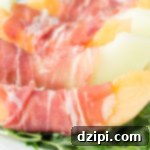 Creamy Burrata, Sweet Melon, and Savory Prosciutto Salad 5 Sweet melon wrapped in salty prosciutto then topped with creamy burrata. Easy, low-carb lunch.