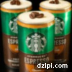 Espresso Martini Unleashed 5 Three Starbucks Espresso and cream cans, each with the top removed to reveal a luxurious cold foam, beautifully garnished with three delicate espresso beans.