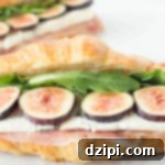 Fig, Blue Cheese, & Prosciutto Croissant Sandwich