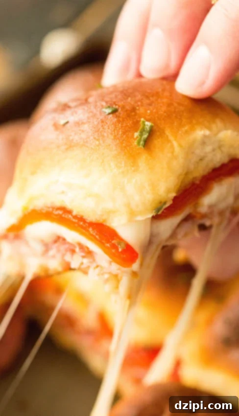 Need to feed a game day crowd? Make these Hawaiian Roll Italian Sliders