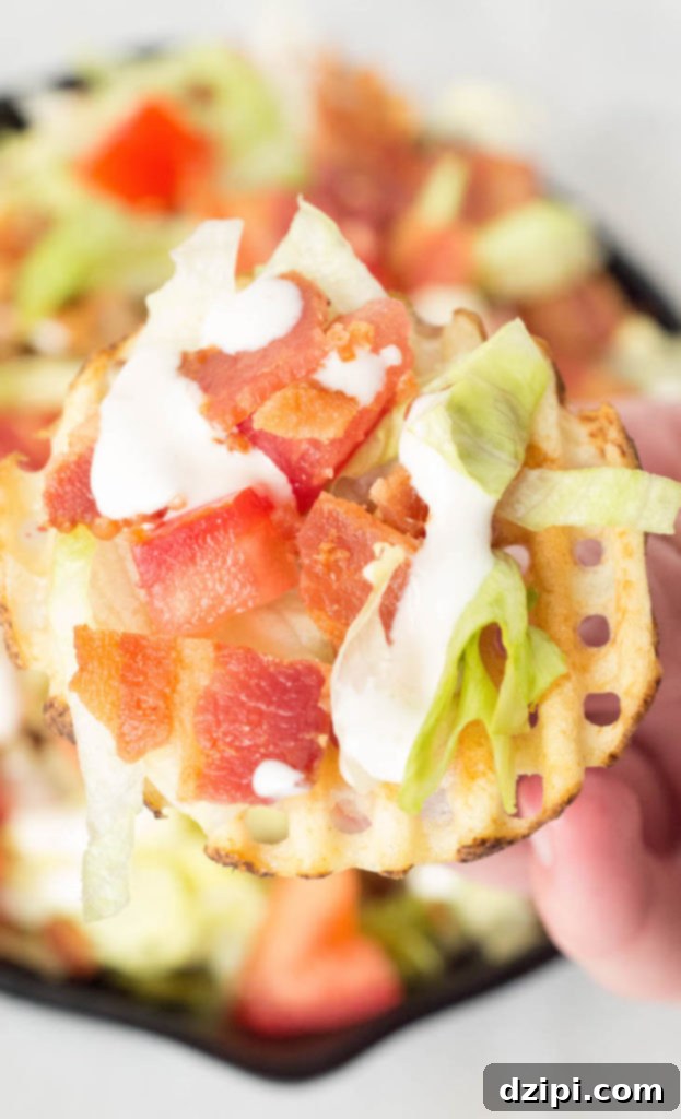 Homemade BLT Waffle Fries - Best Game Day Recipes
