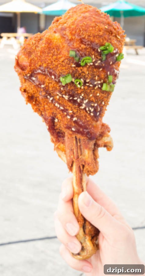 Korean BBQ Fried Turkey Leg at Smorgasburg Los Angeles