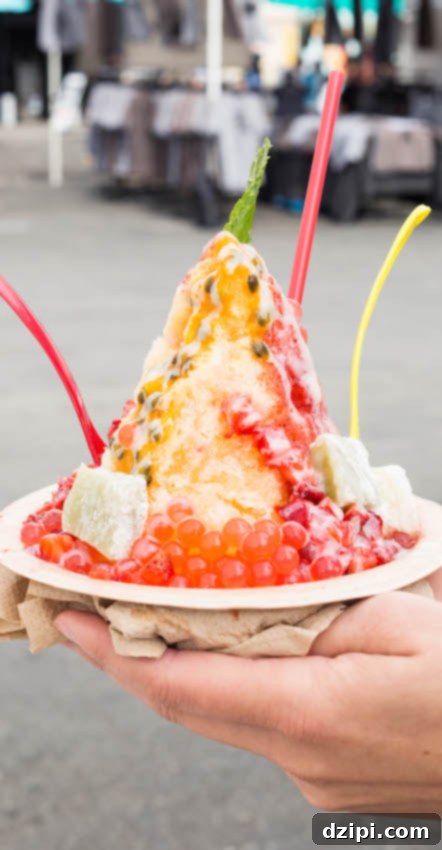 The Chichidango Hawaiian Shaved Ice with Mochi at Smorgasburg LA
