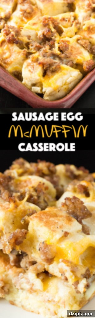 Sausage Egg McMuffin Breakfast Casserole - Breakfast Recipes