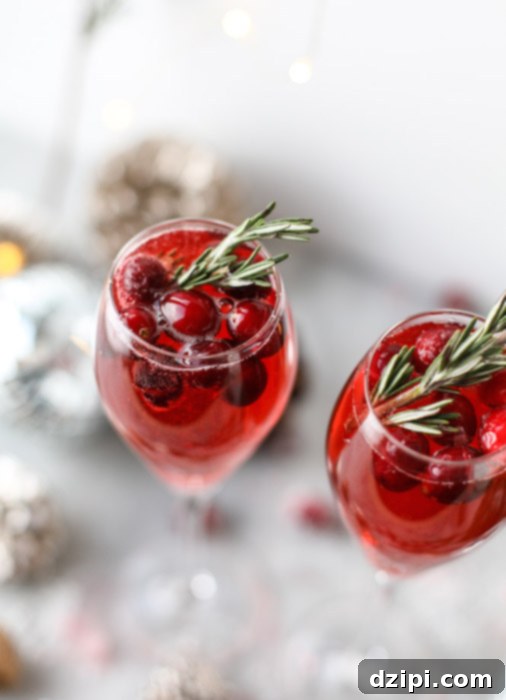 Festive Christmas Morning Mimosas - Best Christmas Breakfast Recipes