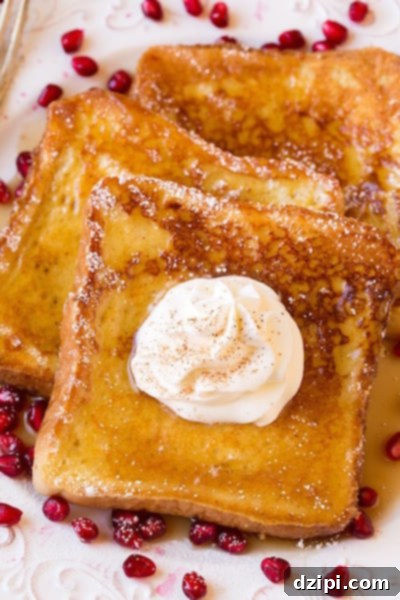Holiday Eggnog French Toast - Best Christmas Breakfast Recipes