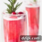 Sparkling Cranberry Sorbet Rosé Mimosa for the Holidays 4 Christmas Cranberry Mimosa with Rosé and Cranberry Sorbet
