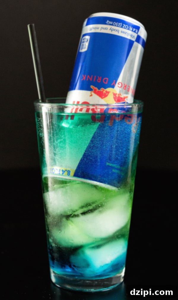 Irish Trash Can with Red Bull