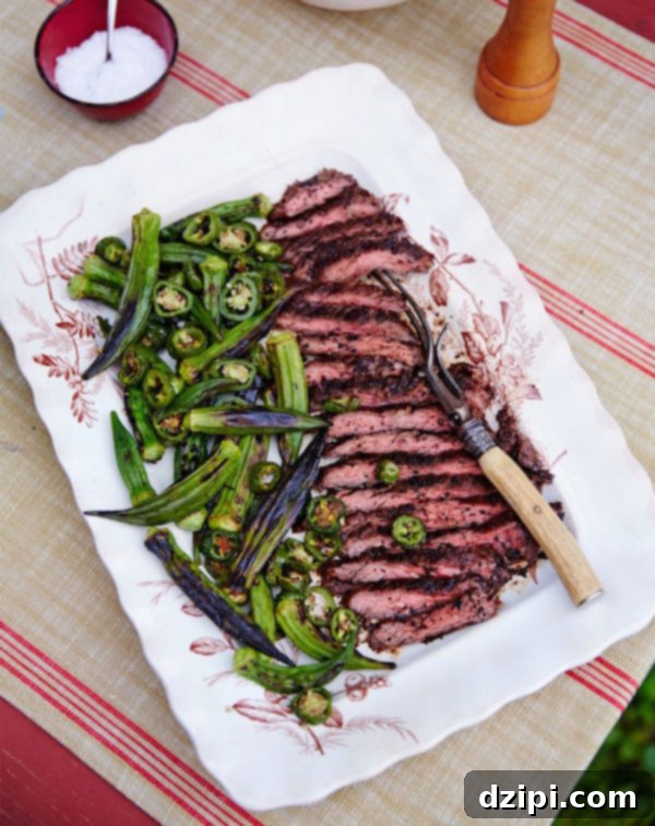 Sun-Kissed Grill Feasts 22 Coffee Brown Sugar Skirt Steak - A unique and flavorful grilled steak recipe
