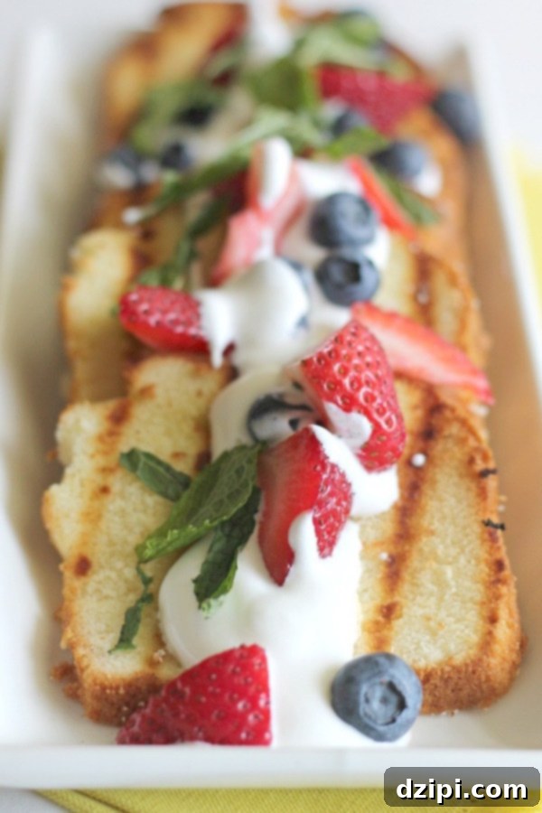 Sun-Kissed Grill Feasts 43 Grilled Pound Cake Recipe - Simple and delicious grilled dessert